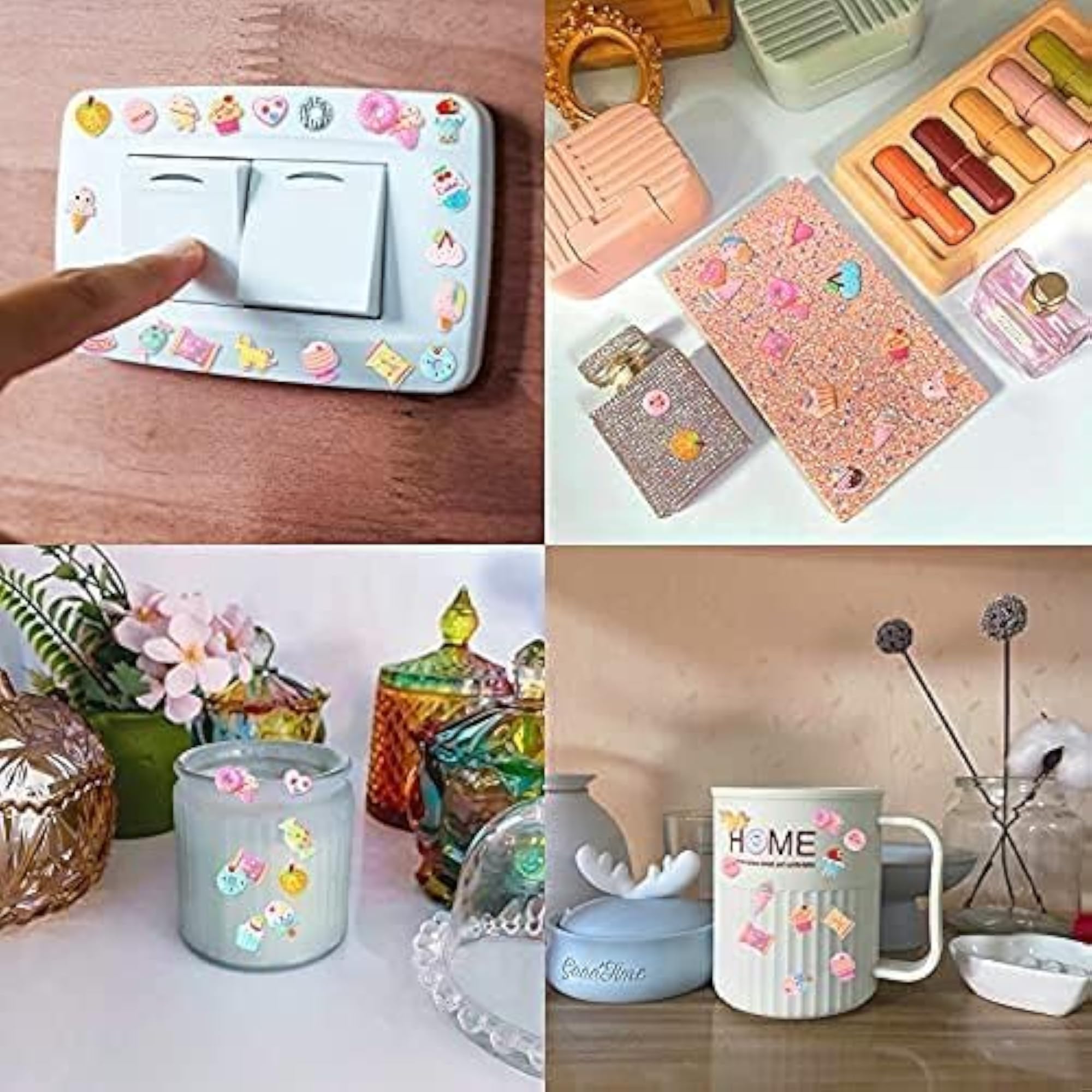 100 pcs Assorted Slime Charms for Craft Making, Cute Ornaments
